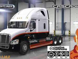 Мод Freightliner Cascadia версия 20.12.17 для American Truck Simulator (v1.28-1.30.x)