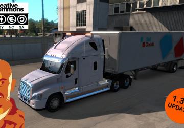 Мод Freightliner Cascadia версия 23.03.19 для American Truck Simulator (v1.33.x, 1.34.x)