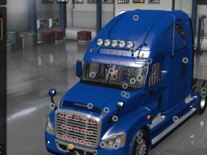 Мод Freightliner Cascadia версия 30.07.17 для American Truck Simulator (v1.28.x)