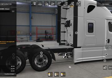 Мод Freightliner Cascadia Parts pack версия 1.0.2 для American Truck Simulator (v1.41.x)