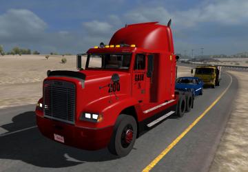 Мод Freightliner FLD 120 Flat Top версия 1.0 для American Truck Simulator (v1.32.x, - 1.34.x)