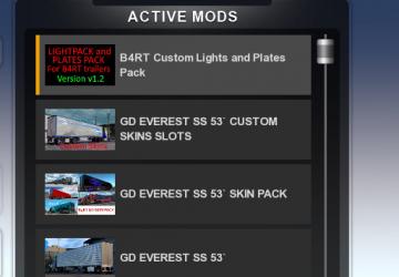 Мод GD Everest 53` Custom Reefer/Dryvan версия 1.0 для American Truck Simulator (v1.43.x, 1.44.x)