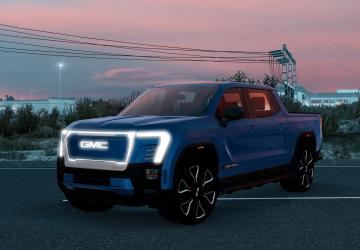 Мод GMC Sierra EV 2025 версия 1.1 для American Truck Simulator (v1.55.x)