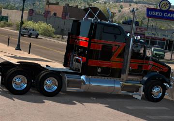 Мод GTM Kenworth T800 версия 1.2 для American Truck Simulator (v1.37.x)