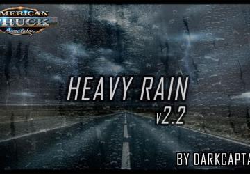 Мод Realistic Rain версия 2.2 для American Truck Simulator (v1.35.x)