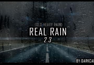 Мод Realistic Rain версия 2.3 для American Truck Simulator (v1.34.x, 1.35.x)