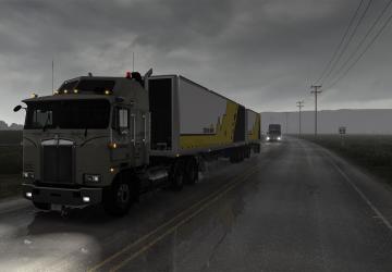 Мод Realistic Rain версия 3.7 для American Truck Simulator (v1.38.x)