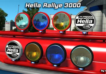 Мод Hella Rallye 3000 версия 25.05.19 для American Truck Simulator (v1.35.x, - 1.37.x)