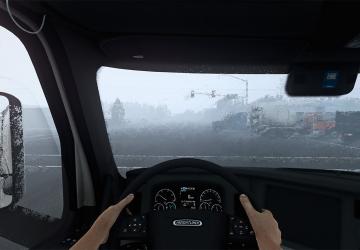Мод Холодный дождь версия 0.4 для American Truck Simulator (v1.49.x)