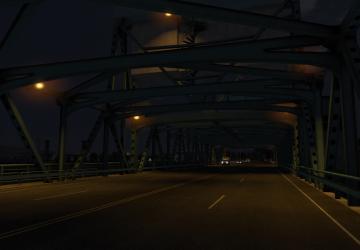 Мод HPS Orange Street Lighting версия 1.0 для American Truck Simulator (v1.38.x, 1.39.x)