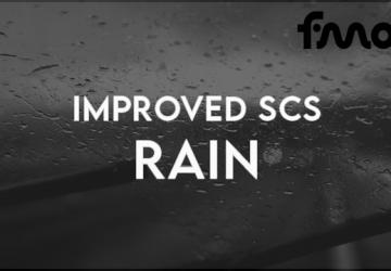 Мод Improved SCS Rain версия 0.25 для American Truck Simulator (v1.47.x)