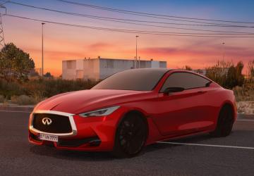Мод Infiniti Q60 Coupe версия 1.0 для American Truck Simulator (v1.58.x)