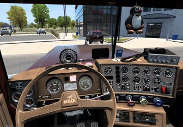 Мод Интерьер для Mack Superliner версия 1.0 для American Truck Simulator (v1.45)