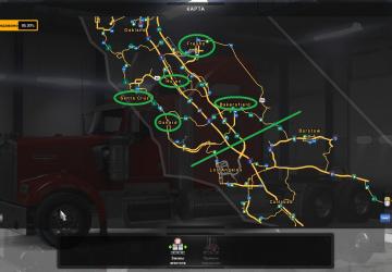 Мод Изменение города Eureka версия 1.2 для American Truck Simulator (v1.0.0.4)