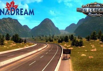 Карта «CanaDream» версия 2.50.0 для American Truck Simulator (v1.50.x)