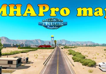 Карту Карта «MHA Pro» версия 1.33 для American Truck Simulator (v1.33.x, 1.34.x)