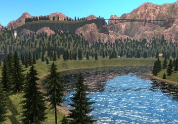 Карта «Mountain Roads» версия 7.0 для American Truck Simulator (v1.49.x)