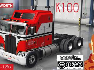 Мод Kenworth K100 версия 1.29 для American Truck Simulator (v1.28-1.30.x)