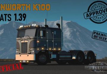 Мод Kenworth K100-E версия 1.4 для American Truck Simulator (v1.45.x)