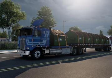 Мод Kenworth K100E Drom Addon версия 1.0 для American Truck Simulator (v1.45.x)