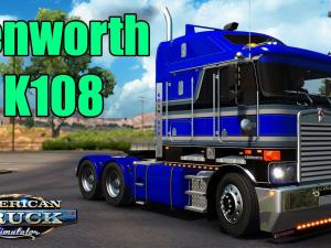 Мод Kenworth K108 версия 2.0 для American Truck Simulator (v1.6.x, - 1.30.x)