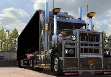 Мод Kenworth T408 версия 2.1 для American Truck Simulator (v1.35.x)