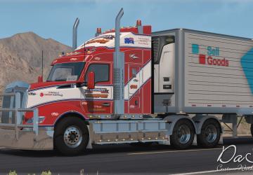 Мод Kenworth T610 версия 01.06.18 для American Truck Simulator (v1.31.x, 1.32.x)