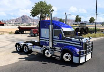Мод Kenworth T610 Custom версия 1.1 для American Truck Simulator (v1.48.x)
