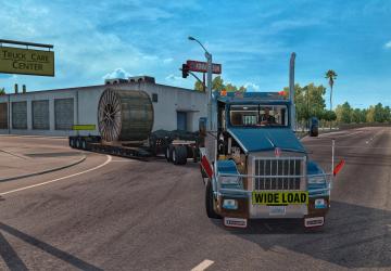 Мод Kenworth T800 by dmitry68 версия 1.7 для American Truck Simulator (v1.31.x, 1.32.x)