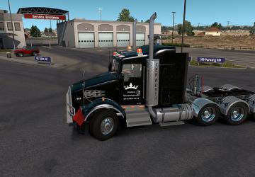 Мод Kenworth T800 by dmitry68 версия 1.8 для American Truck Simulator (v1.33.x, - 1.36.x)