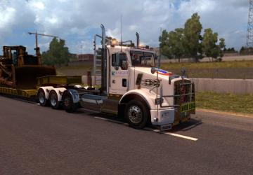 Мод Kenworth T800 by dmitry68 версия 1.9 для American Truck Simulator (v1.37.x, 1.38.x)