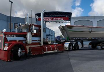 Мод Kenworth W900 L/B Custom версия 1.0 (25.04.21) для American Truck Simulator (v1.40.x)
