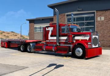 Мод Kenworth W900 L/B Custom версия 1.0 (25.04.21) для American Truck Simulator (v1.40.x)