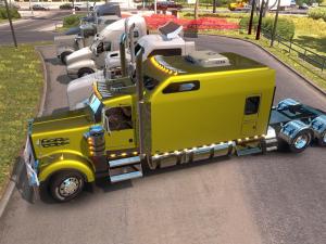 Мод Kenworth W900 Long Reworked версия 1.6 для American Truck Simulator (v1.6.x, - 1.30.x)