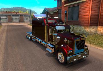 Мод Kenworth W900 Long Reworked версия 1.6 от 25.07.18 для American Truck Simulator (v1.31.x, 1.32.x)