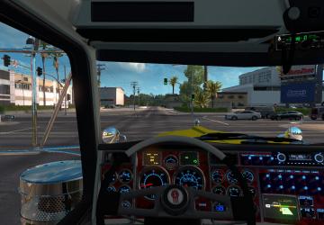 Мод Kenworth W900 Long Reworked версия 1.6 от 25.07.18 для American Truck Simulator (v1.31.x, 1.32.x)