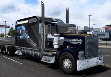 Мод Kenworth W900 Long Reworked версия 1.8 для American Truck Simulator (v1.35.x, 1.36.x)