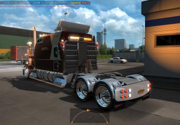 Мод Kenworth W900 Long Reworked версия 1.8 для American Truck Simulator (v1.35.x, 1.36.x)