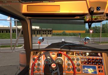 Мод Kenworth W900 Long Reworked версия 1.8 для American Truck Simulator (v1.35.x, 1.36.x)