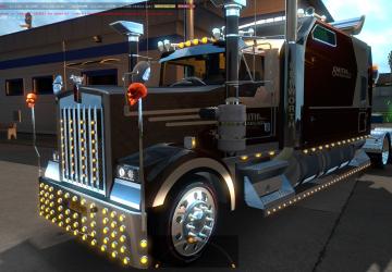 Мод Kenworth W900 Long Reworked версия 9.51 (29.03.22) для American Truck Simulator (v1.43.x)
