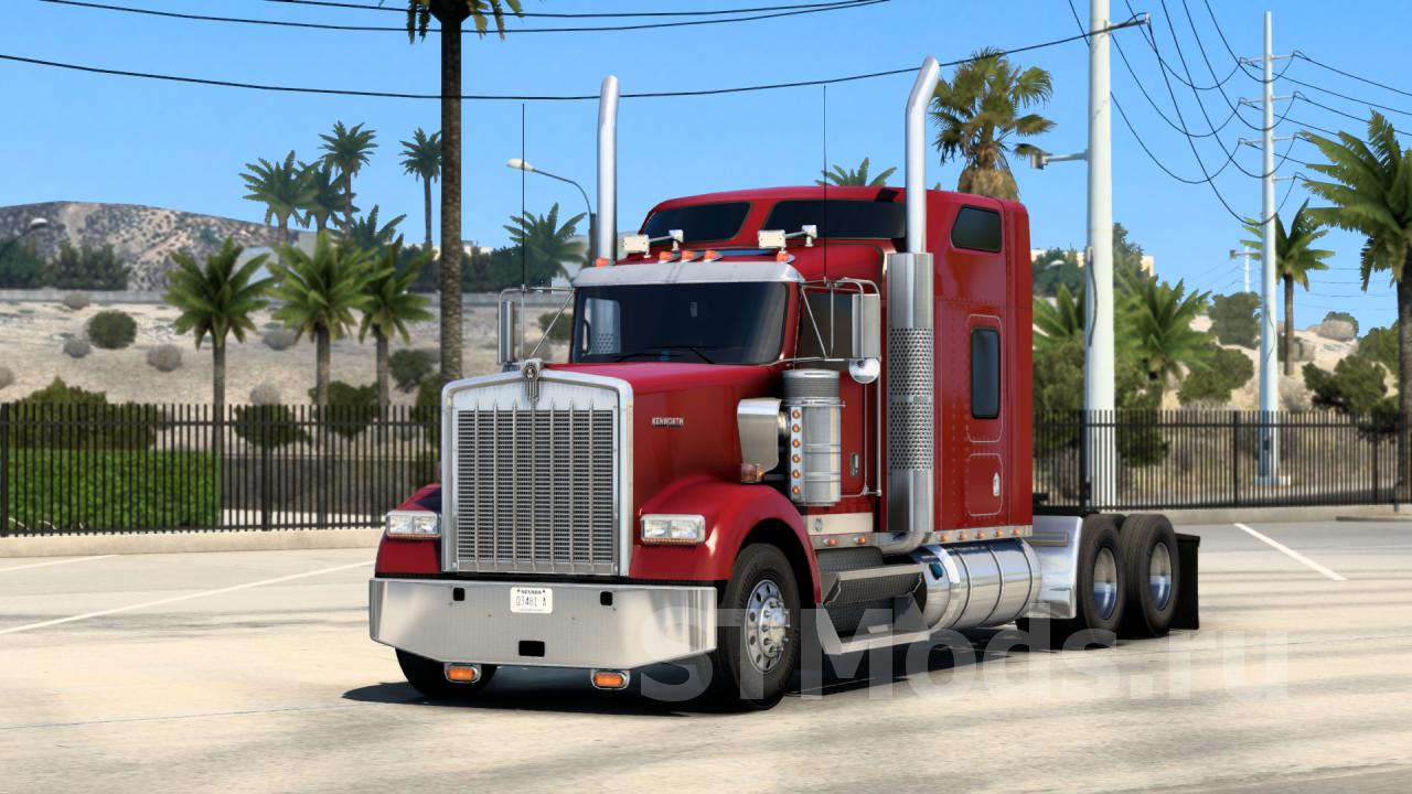 Скачать мод Kenworth W900B версия 1.6 для American Truck Simulator (v1.49.x)