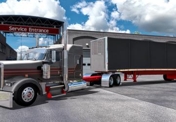Мод Kenworth W900L Custom версия 1.1 для American Truck Simulator (v1.38.x)