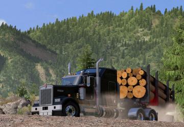 Мод Kenworth W900L Custom версия 1.1 для American Truck Simulator (v1.38.x)