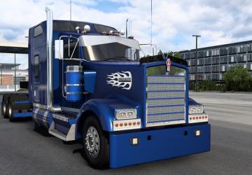Мод Kenworth W900L Custom версия 2.0 для American Truck Simulator (v1.50.x)