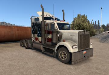 Мод Kenworth W 900 Б/У версия 1.6 для American Truck Simulator (v1.44-1.45)