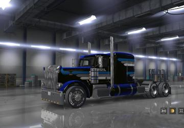 Мод Комбо скин «ROML» для Peterbilt 389 и собственных прицепов v1.0 для American Truck Simulator (v1.32.x, - 1.35.x)