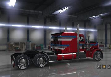 Мод Комбо скин «ROML» для Peterbilt 389 и собственных прицепов v1.0 для American Truck Simulator (v1.32.x, - 1.35.x)