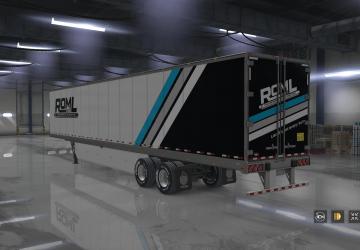 Мод Комбо скин «ROML» для Peterbilt 389 и собственных прицепов v1.0 для American Truck Simulator (v1.32.x, - 1.35.x)