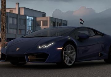 Мод Lamborghini Huracan LP580-2 2017 версия 1.0 для American Truck Simulator (v1.40.x, - 1.42.x)