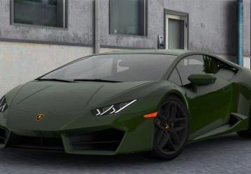 Мод Lamborghini Huracan LP580-2 2017 версия 1.4 для American Truck Simulator (v1.45.x)